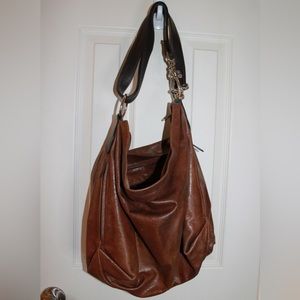 Leather hobo bag
